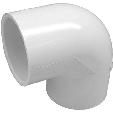 Genova 90 Degree PVC Pipe Elbow - 10 Pack Convenient Fit