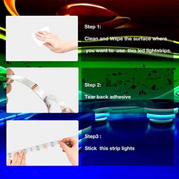 DAYBETTER RGB LED Strip Lights - 50ft Smart Home Lighting