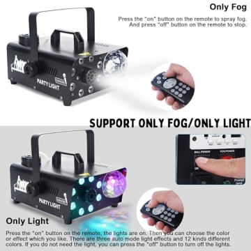ARICOR Fog Machine: Wireless, LED Effects & Remote Control