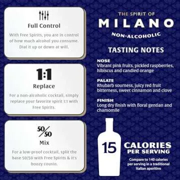 Free Spirits Non-Alcoholic Aperitivo Milano - Italian Flavorful Alternative