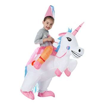 YEAHBEER Unicorn Costume Inflatable Suit Halloween Cosplay Fantasy Costumes (Kids Unicorn)