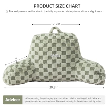 Aimuan Reading Pillow Comfortable Back Support Wedge