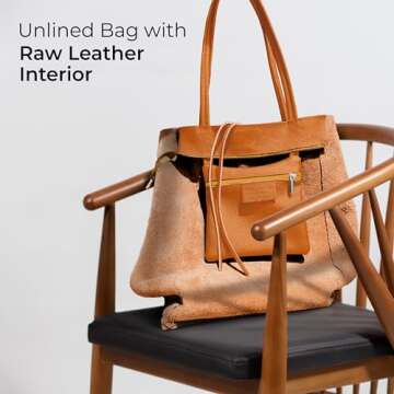 TAKEASY Italian Leather Tote Bag for Women | Stylish & Practical