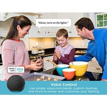 BLACK+DECKER Works with Alexa Smart Under Cabinet Lighting Kit, Adjustable LEDs, (3) 9" Bars White