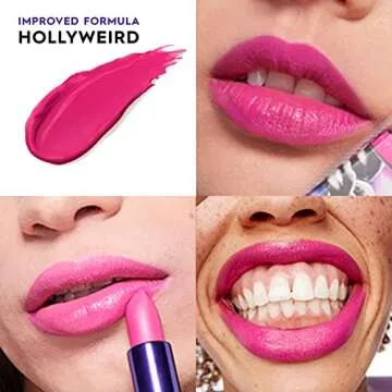 URBAN DECAY Vice Hydrating Lipstick (Hollyweird - Bright Pink - Cream Finish), Creamy Formula, Moist...