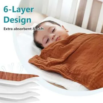 PHF 2 Pack Baby Hooded Towels, 100% Muslin Cotton Baby Bath Towel with Hood for Newborn, Infant, Toddler, Ultra Soft and Absorbent Baby Essentials Bath Towels for Boys Girls, 32x32Inch, Rainbow