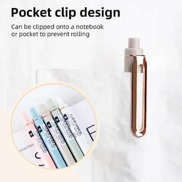 NUSIGN 0.5mm Quick Dry Black Ink Gel Pens 5 Pack