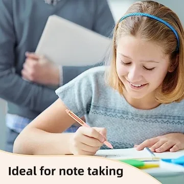 NUSIGN 0.5mm Quick Dry Black Ink Gel Pens 5 Pack