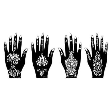 Eyebrow Tattoo Stickers 4D Eyebrow Tattoo Stickers, (Pack Of 8)