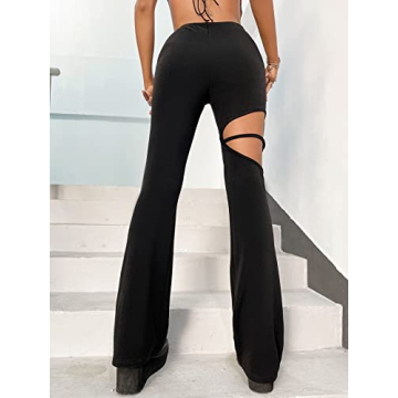 OYOANGLE Women's Bootcut Flare Leg Pants for Trendy Style