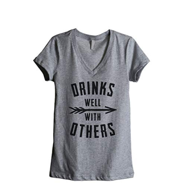 Thread Tank Women's Relaxed V-Neck Stylish Summer T-Shirt