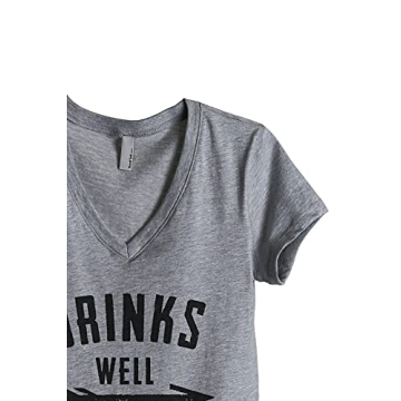 Thread Tank Women's Relaxed V-Neck Stylish Summer T-Shirt