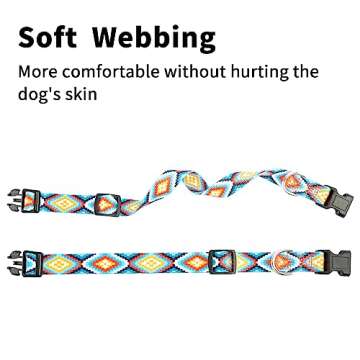 Charmkit Dog Collar for Small Medium Large Dogs,Adjustable Soft Puppy Collars with Quick Release Buckle,M