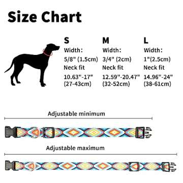 Charmkit Dog Collar for Small Medium Large Dogs,Adjustable Soft Puppy Collars with Quick Release Buckle,M