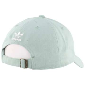 adidas Originals Men's Relaxed Fit Strapback Hat, Hazy Green, One Size