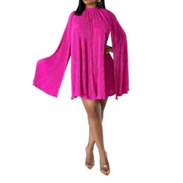 Elegant Women's Cape Sleeve Dress for Special Occasions