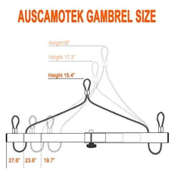AUSCAMOTEK Stainless Steel Deer Gambrel for Hunting