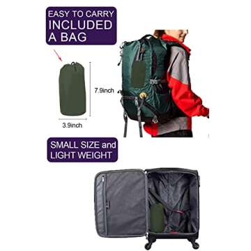 LOMON Women Raincoat Packable and Lightweight For Travel Outdoor Hooded Waterproof hiking Jacket