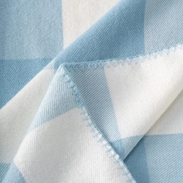 Mellowdy Classic Checkered Blanket - Soft Faux Cashmere Throw