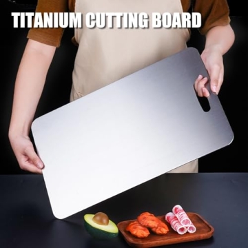 SHIRIA Double-Sided Titanium Cutting Board 12x8in