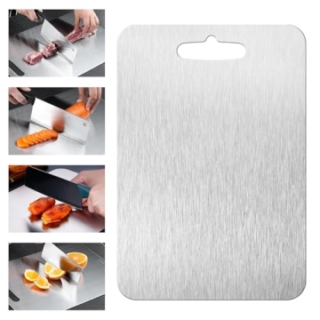 SHIRIA Double-Sided Titanium Cutting Board 12x8in