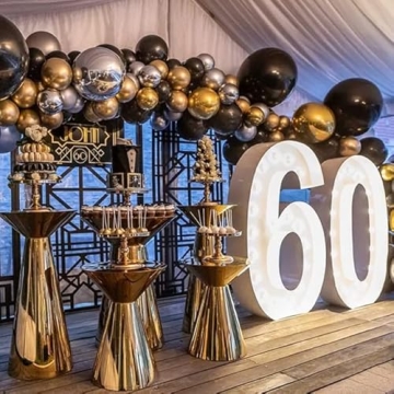 Komiikka 116pcs Gold Silver Balloon Garland Kit