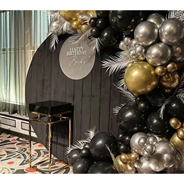 Komiikka 116pcs Gold Silver Balloon Garland Kit