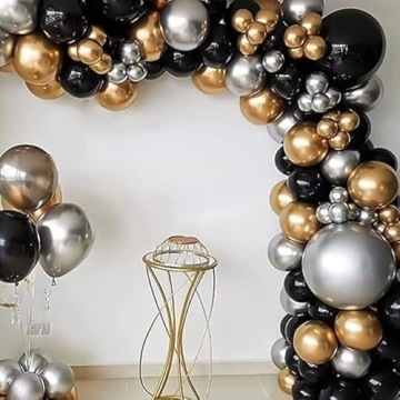 Komiikka 116pcs Gold Silver Balloon Garland Kit