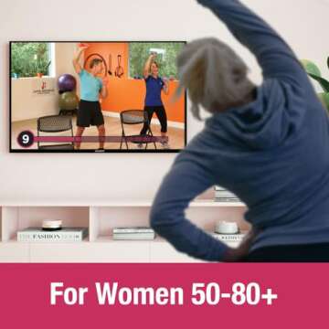 Senior Exercise DVD for Women 50-80+, These Low Impact Exercise Videos Feature Full Body Workouts Designed to Help You Fit Back Into Your Little Black Dress - Improve Energy and Strength