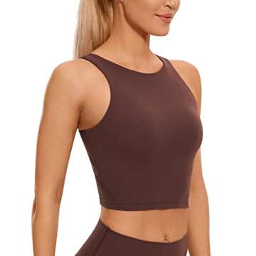 CRZ Yoga Women's Butterluxe High Neck Sports Bra