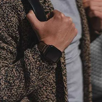 Bullstrap Italian Leather Watch Band for Apple Watch 45-42mm