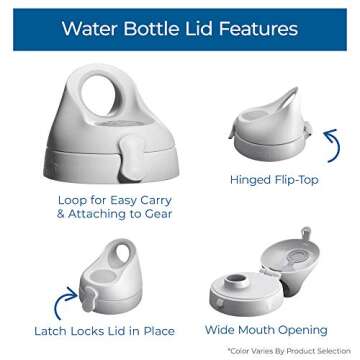 Tervis Clear & Colorful Lidded Made in USA Double Walled Insulated Tumbler Travel Cup Keeps Drinks Cold & Hot, 24oz Water Bottle, Royal Purple Lid, 1 Count (Pack of 1)