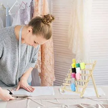 HAITRAL 60-Spool Thread Rack for Seamless Organizing