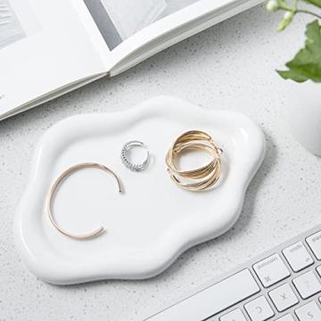 Lynagert Cloud Trinket Dish - Elegant Ceramic Jewelry Organizer & Gift
