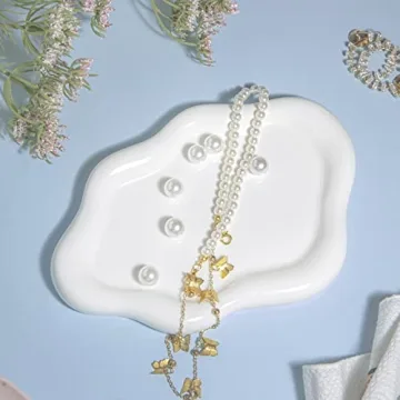 Lynagert Cloud Ceramic Jewelry Tray Organizer Gift