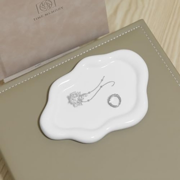 Lynagert Cloud Ceramic Jewelry Tray Organizer Gift
