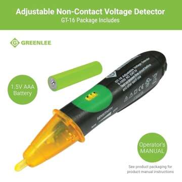 Greenlee GT-16 Adjustable Non-Contact Voltage Detector for Safe Voltage Detection