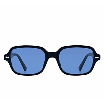 DUPER Blue Trendy Aviator Sunglasses for Women - Retro 90s Style, Perfect for Trendsetters