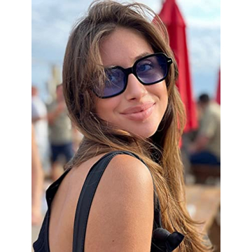 DUPER Blue Trendy Aviator Sunglasses for Women