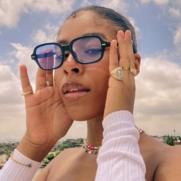 DUPER Blue Trendy Aviator Sunglasses for Women