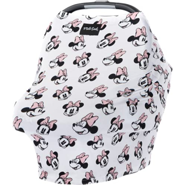 Milk Snob Original Disney 5-in-1 Cover, Minnie Mouse, Added Privacy for Breastfeeding, Baby Car Seat...