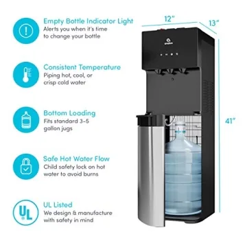 Avalon Water Cooler 3 Temp Settings Stainless Steel BioGuard
