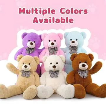 MaoGoLan Giant Pink Teddy Bear 55 inch Life Size Big Bear Large Stuffed Animals for Girlfriend