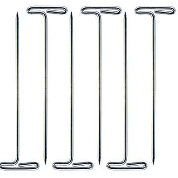 baotongle 70 PCS 2" Wig T-pins with Plastic Transparent Package Box, baotongle Wig T-pins for Holding Wigs and Hair Extensions on Wig Head Silver