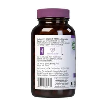 Bluebonnet Vitamin C 1000 Mg Capsules - Immune Support