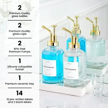 Molimoli Hand Bathroom Soap Dispenser Set - Stylish & Functional