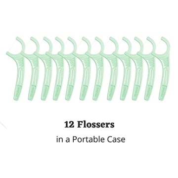 Plackers Micro Flosser with Travel Case for Quick Dental Care