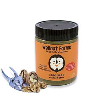Wellnut Farms Walnut Butter - All Natural Walnut Butter Spread - Plant Based Omega 3 Nut Butter - Ve...