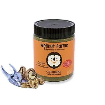 Wellnut Farms Walnut Butter - All Natural Walnut Butter Spread - Plant Based Omega 3 Nut Butter - Ve...