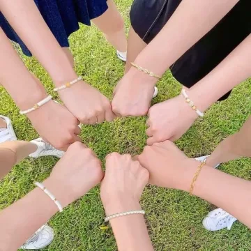 YALASOBA Colorful Smile Heart Star Bracelets Set for Women & Teens